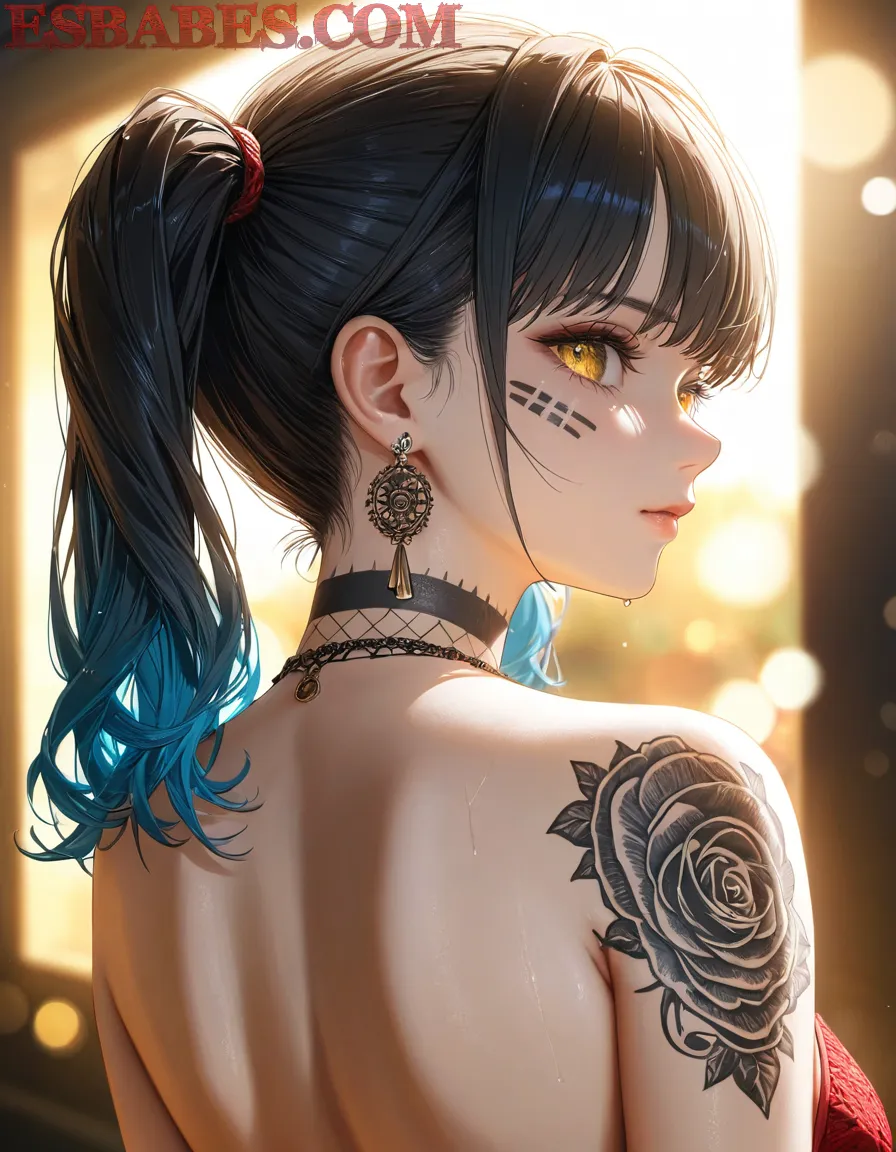 Arte ilustración increíble de Kaiju No 8 Blue Box Isekai Anime Wallpaper Bara generado por IA