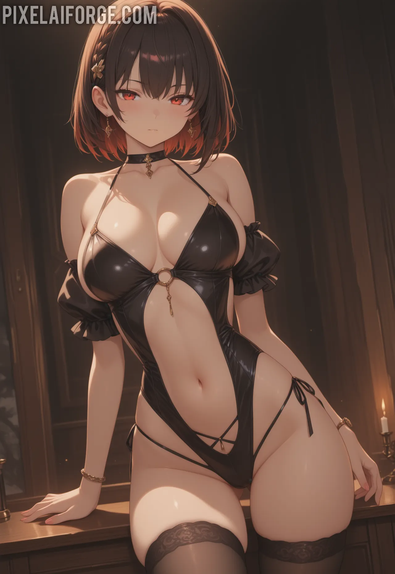 Arte ilustración increíble de Kaiju No 8 Isekai Tokyo Revengers Yaoi Bara generado por IA