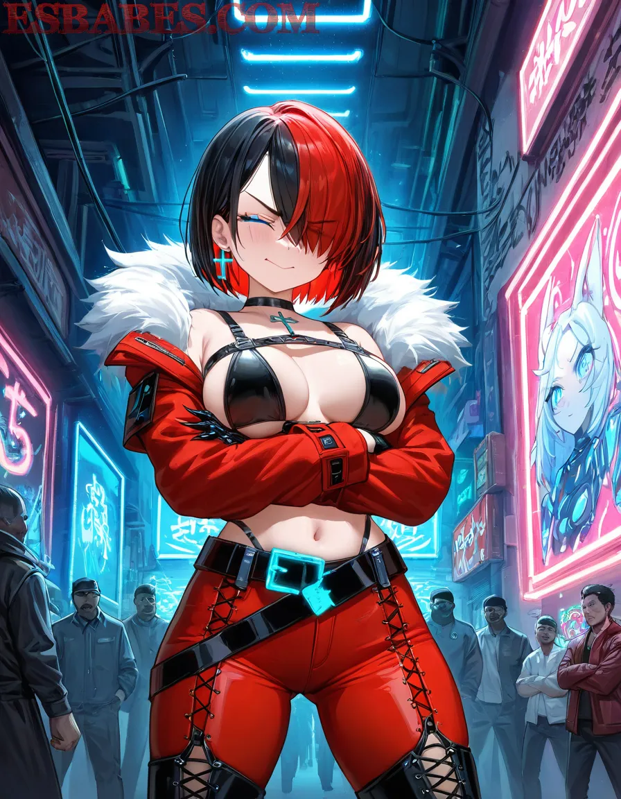 Arte ilustración increíble de Kaiju No 8 Netflix Anime Catgirl Bara Shotacon generado por IA