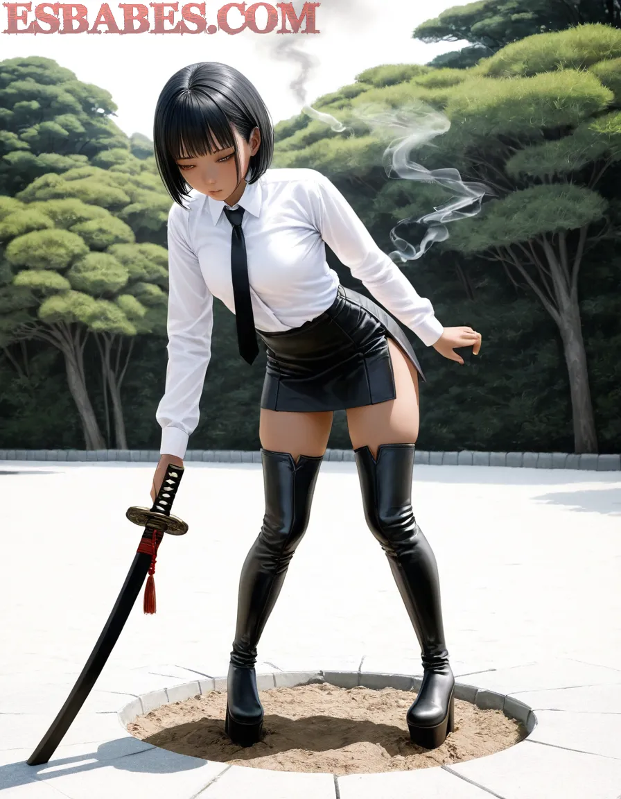 Arte ilustración increíble de Kaiju No 8 Shonen Anime Merch Kawaii Kemonomimi generado por IA