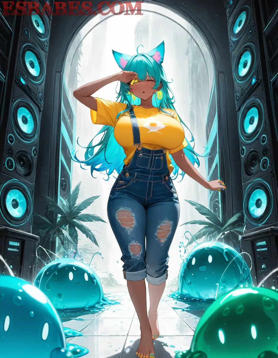 Arte ilustración increíble de Kaiju No 8 Yoasobi Cowboy Bebop Shojo Bishoujo generado por IA