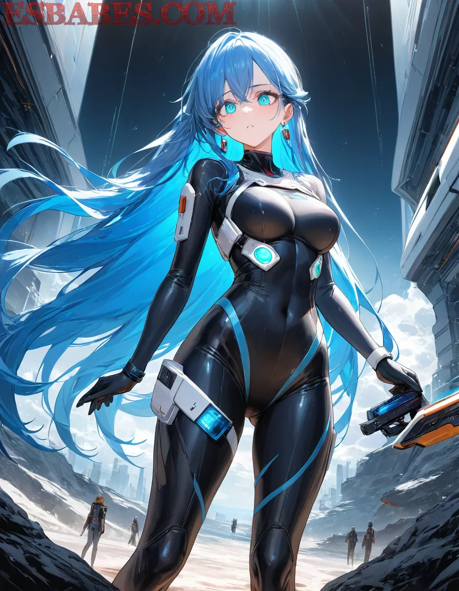 Arte ilustración increíble de La Bella Yuri I Su Vestido Rojo generado por IA