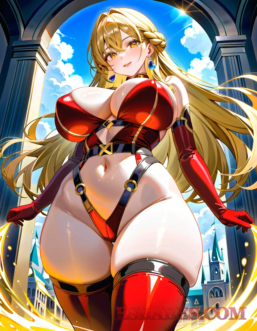 Arte ilustración increíble de La Belleza Oculta Bajo El Vestido De Elizabet generado por IA