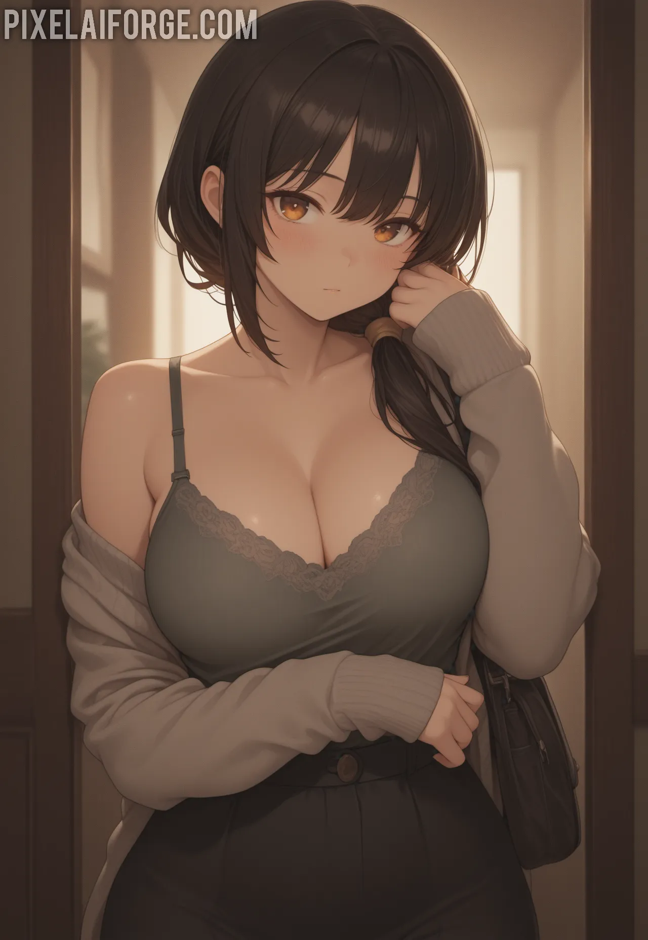 Arte ilustración increíble de Lazarus Crunchyroll Shonen Anime Series Tsundere generado por IA