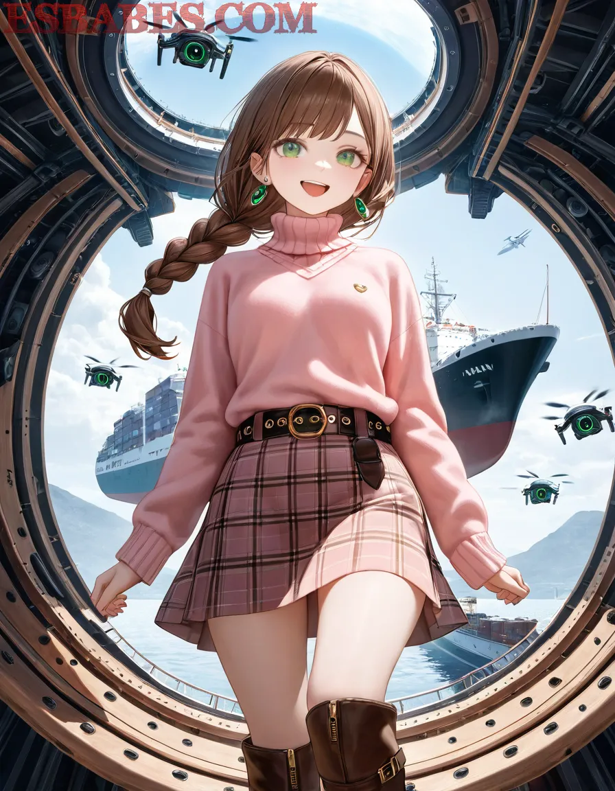 Arte ilustración increíble de Manga Cosplay Steins Gate Anime Merch Shounen Ai generado por IA