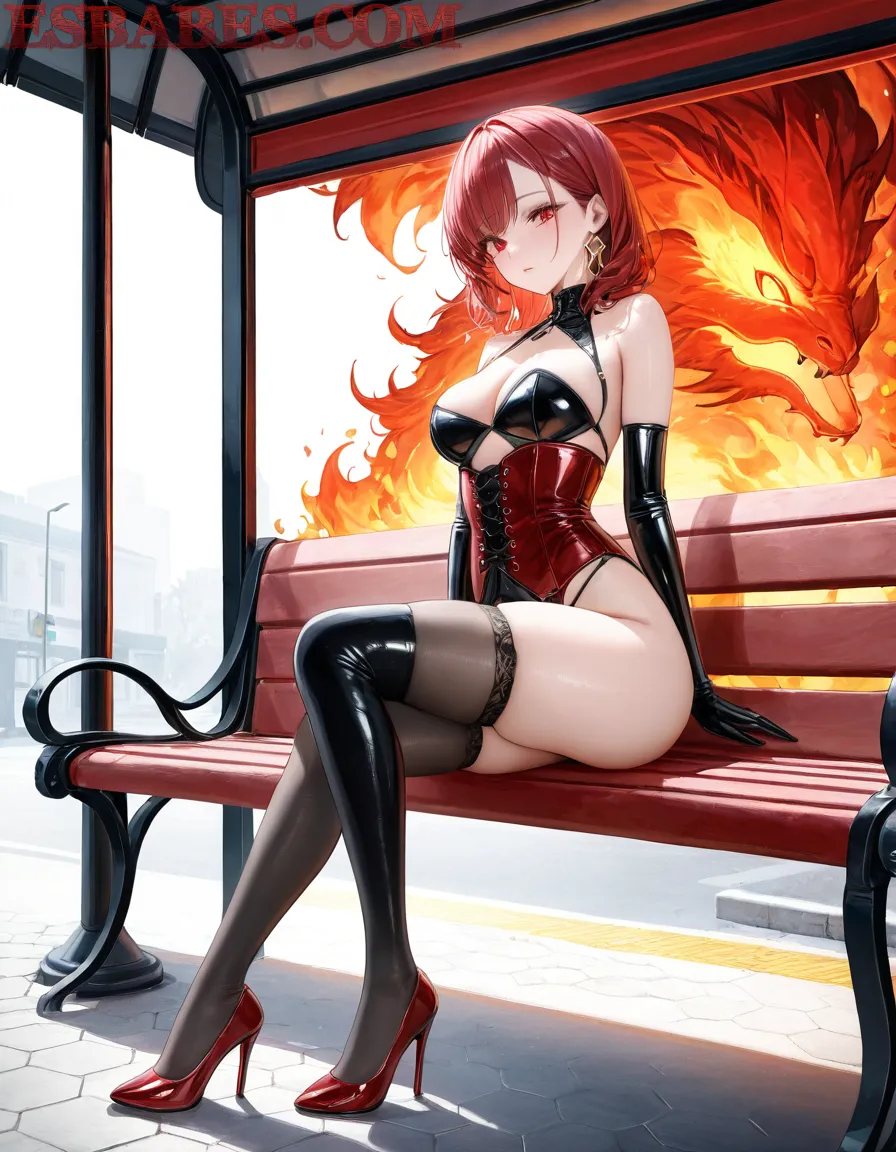 Arte ilustración increíble de Manga Netflix Anime Anime Streaming Steins Gate Yandere generado por IA