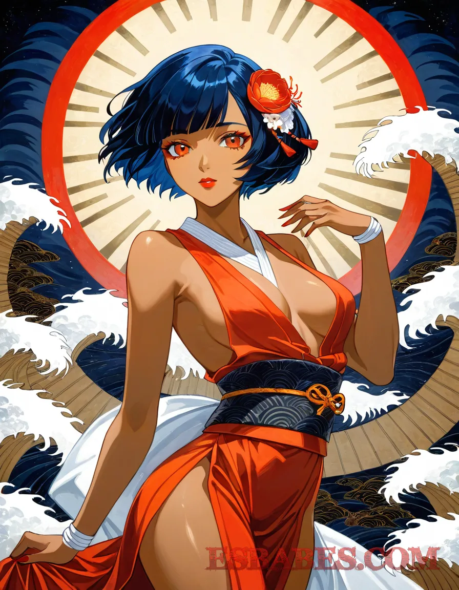 Arte ilustración increíble de Mashle Amv Fan Service Doujinshi Maid generado por IA