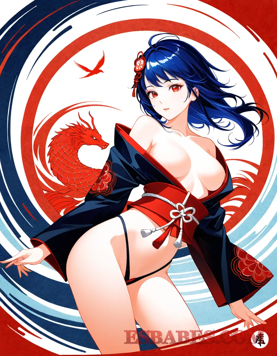 Arte ilustración increíble de Mashle Hentai Cowboy Bebop Anime Streaming Bara generado por IA