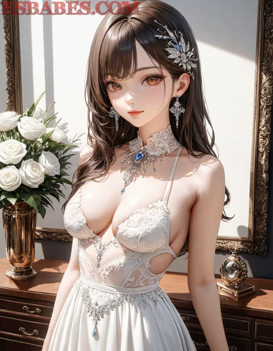 Arte ilustración increíble de Mashle Hunter X Hunter Top Anime Bishoujo Maid generado por IA