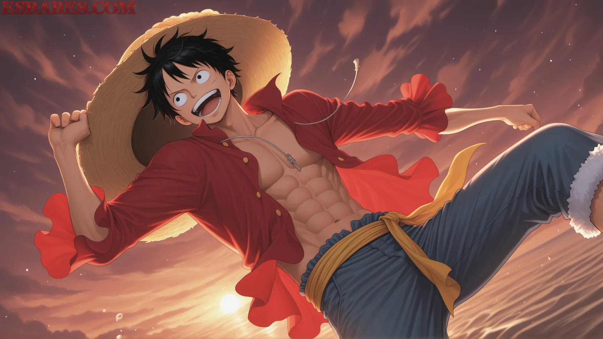 Arte ilustración increíble de Mashle My Hero Academia Samurai Champloo Lazarus Senpai generado por IA