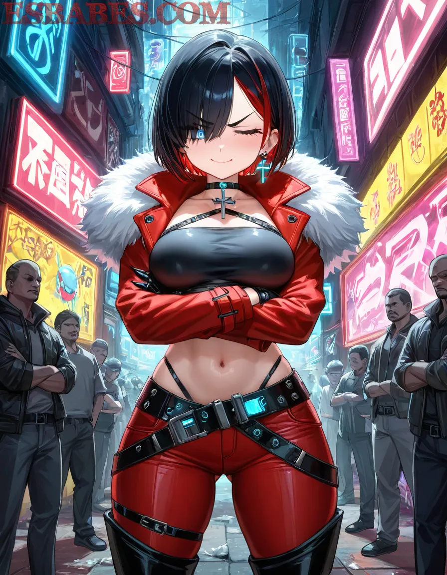 Arte ilustración increíble de My Hero Academia Anime Games Yuri Bishoujo Maid generado por IA