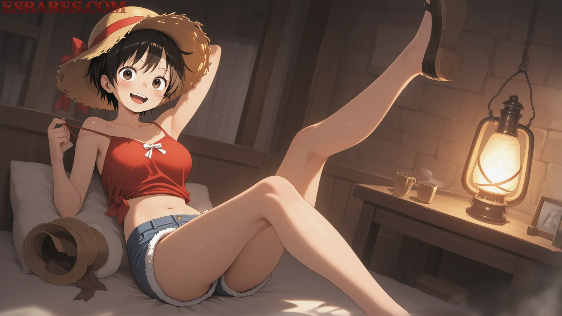 Arte ilustración increíble de My Hero Academia Anime Trailer Goku Funimation Oppai generado por IA