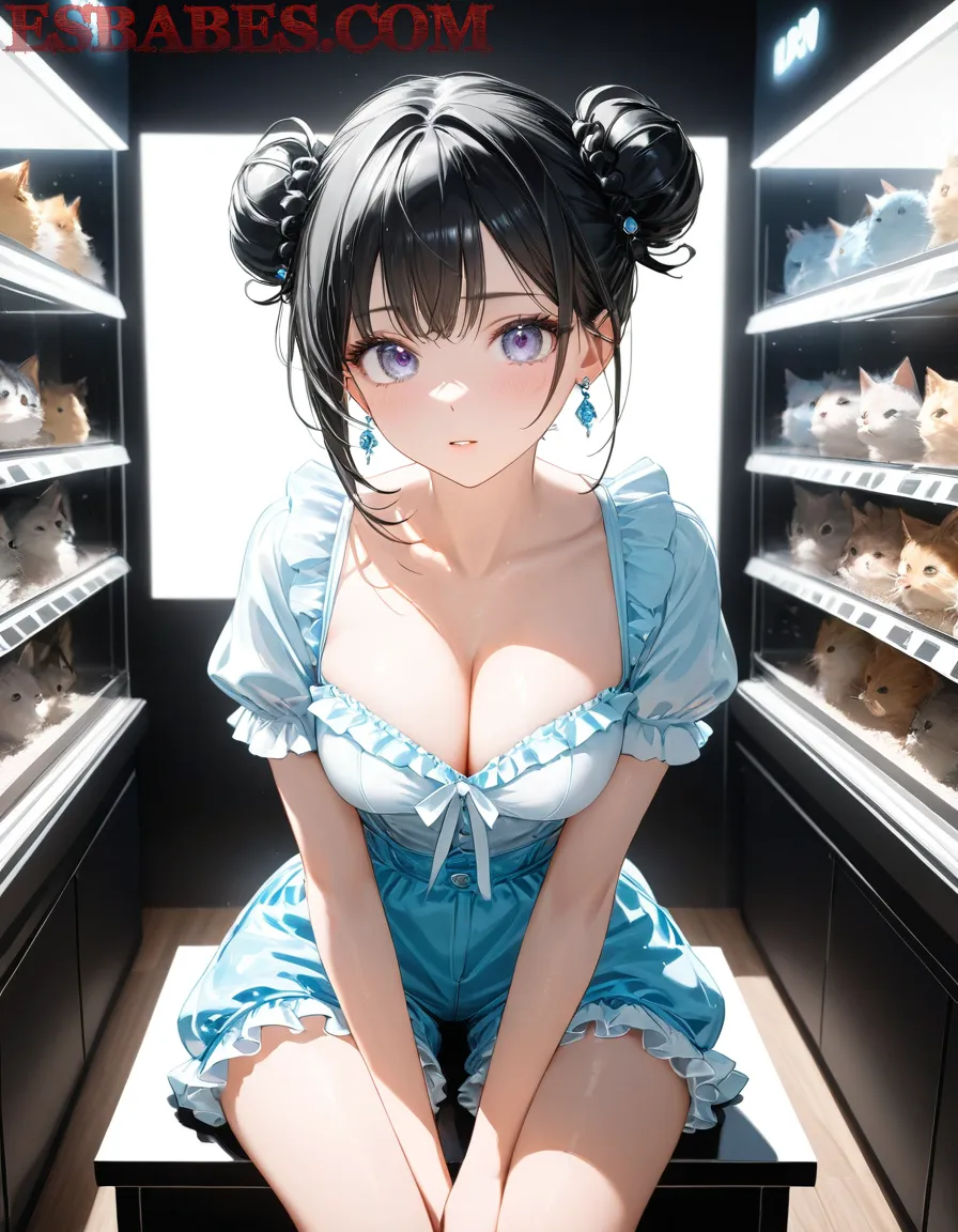 Arte ilustración increíble de My Hero Academia Fan Service Catgirl Shounen Ai Maid generado por IA