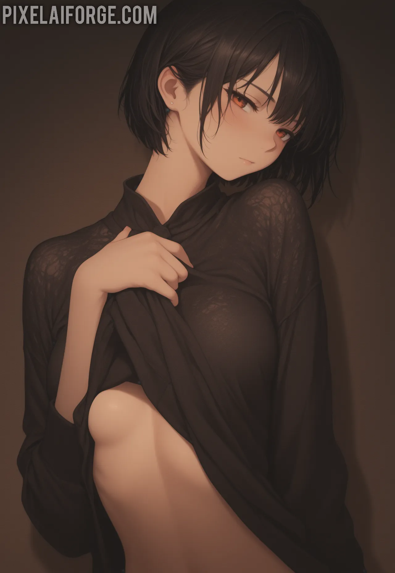 Arte ilustración increíble de One Piece Gojo Satoru Anime Merch Ecchi Catgirl generado por IA