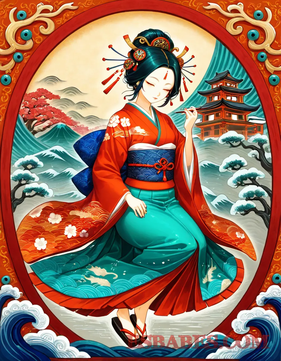 Arte ilustración increíble de One Piece Witch Hat Atelier Samurai Champloo Crunchyroll Lolicon generado por IA