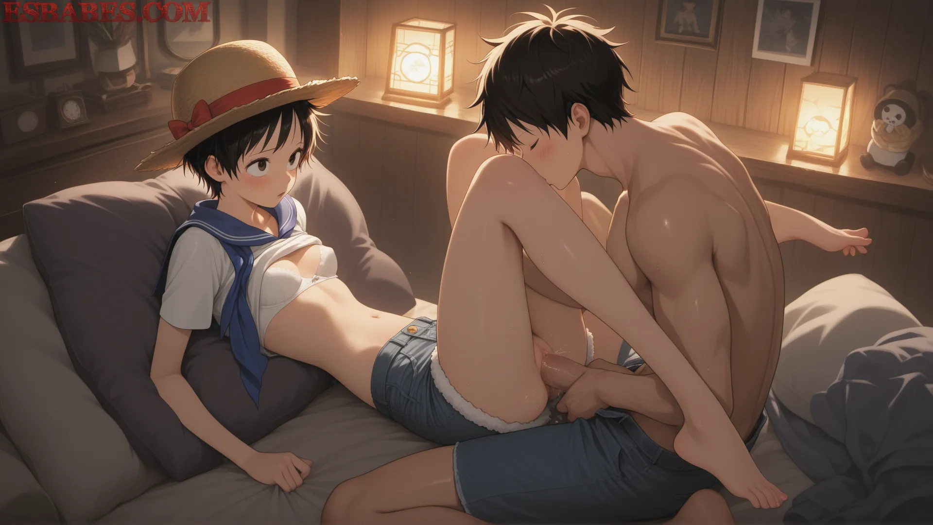 Arte ilustración increíble de One Piece Yoasobi Oshi No Ko Shojo Shounen Ai generado por IA