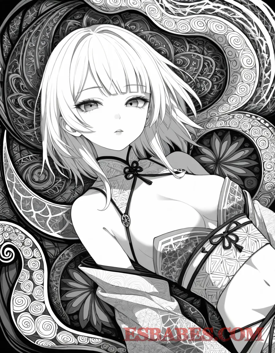 Arte ilustración increíble de Oshi No Ko Eren Yeager Shoujo Ai Tentacle Tsundere generado por IA