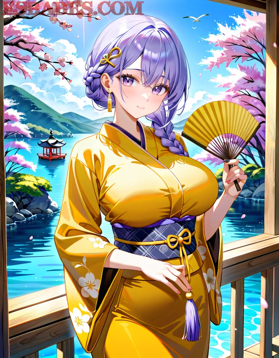 Arte ilustración increíble de Oshi No Ko Netflix Anime Anime Expo Kawaii Ecchi generado por IA