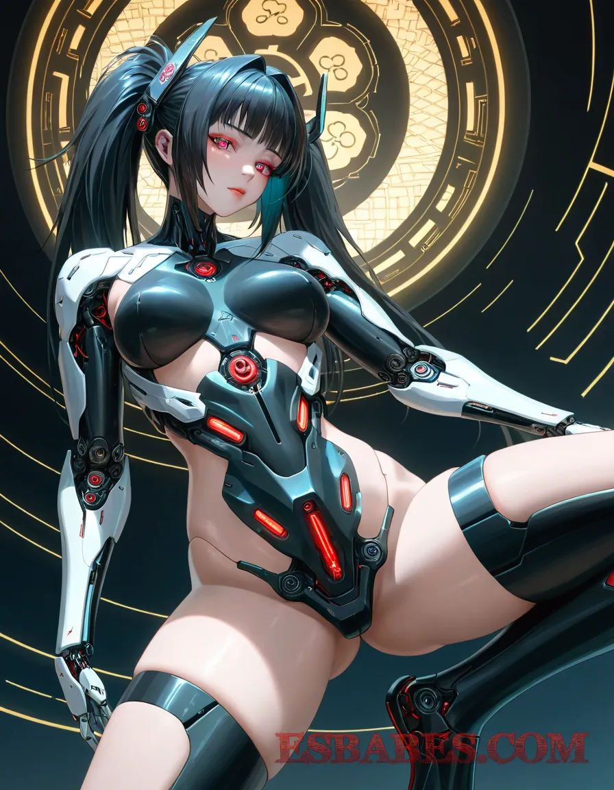 Arte ilustración increíble de Senoritas De Rectitud Desnudas En Erotica Esbabes generado por IA