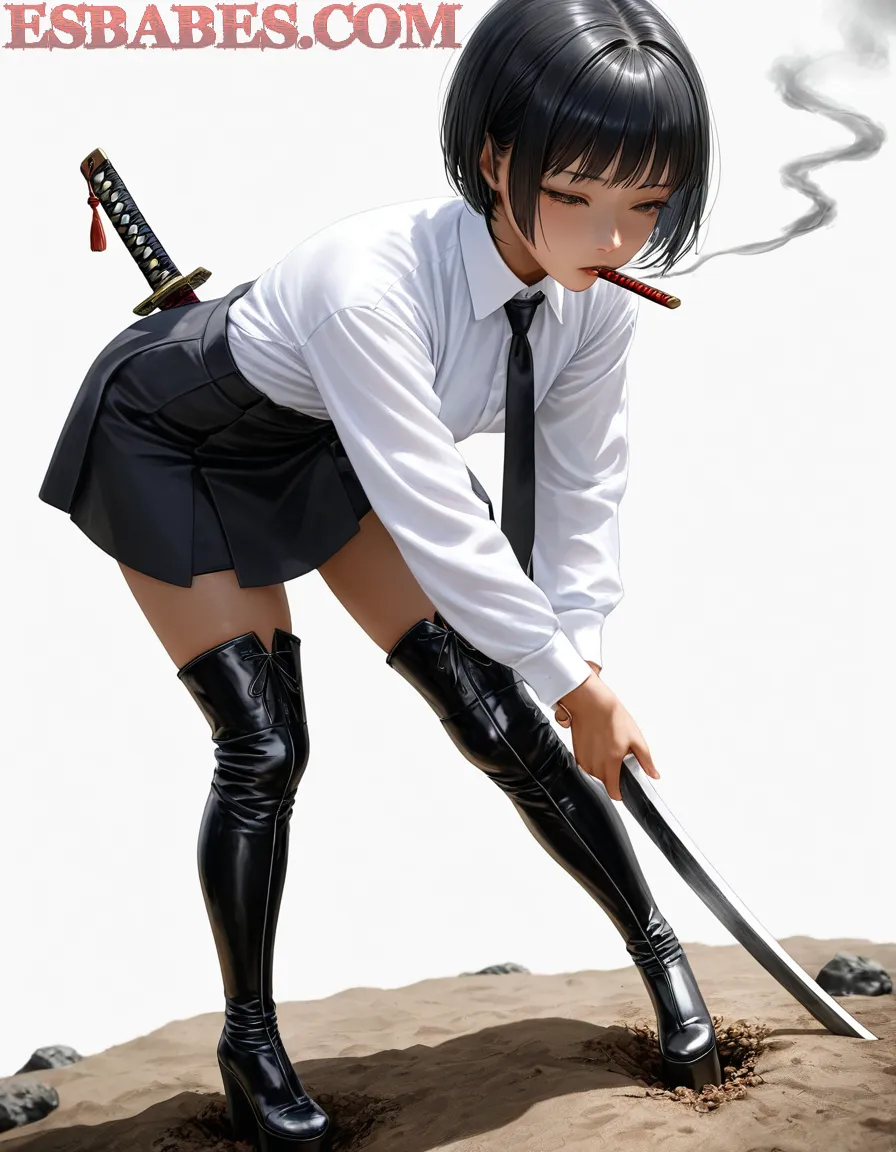 Arte ilustración increíble de Solo Leveling Oshi No Ko Anime Series Chainsaw Man Senpai generado por IA