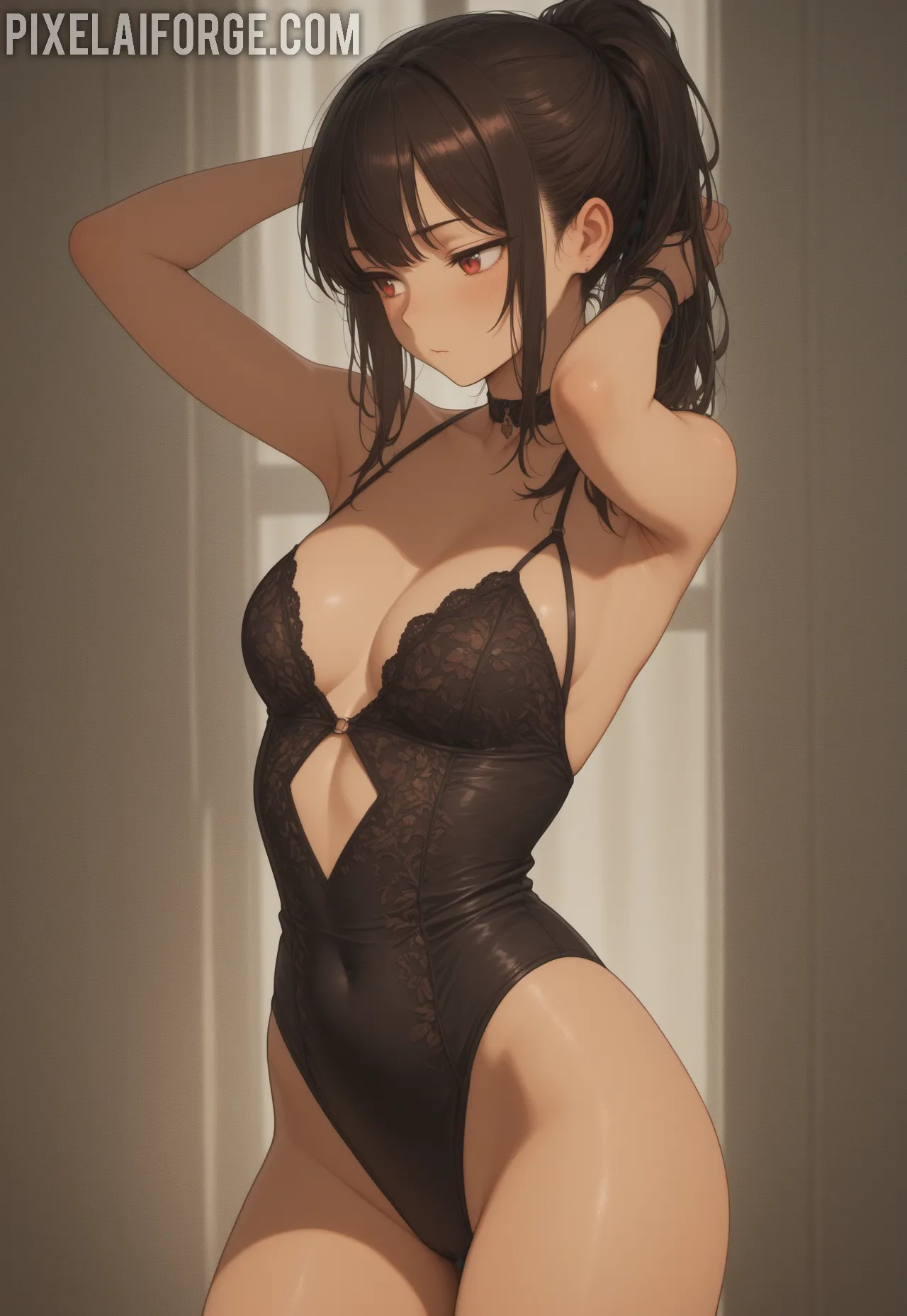 Arte ilustración increíble de Solo Leveling Shojo Gojo Satoru Shounen Ai Senpai generado por IA