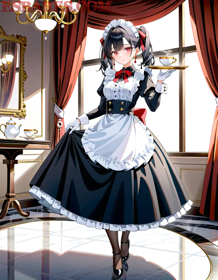 Arte ilustración increíble de Spy X Family Anime 2025 Amv Death Note Maid generado por IA