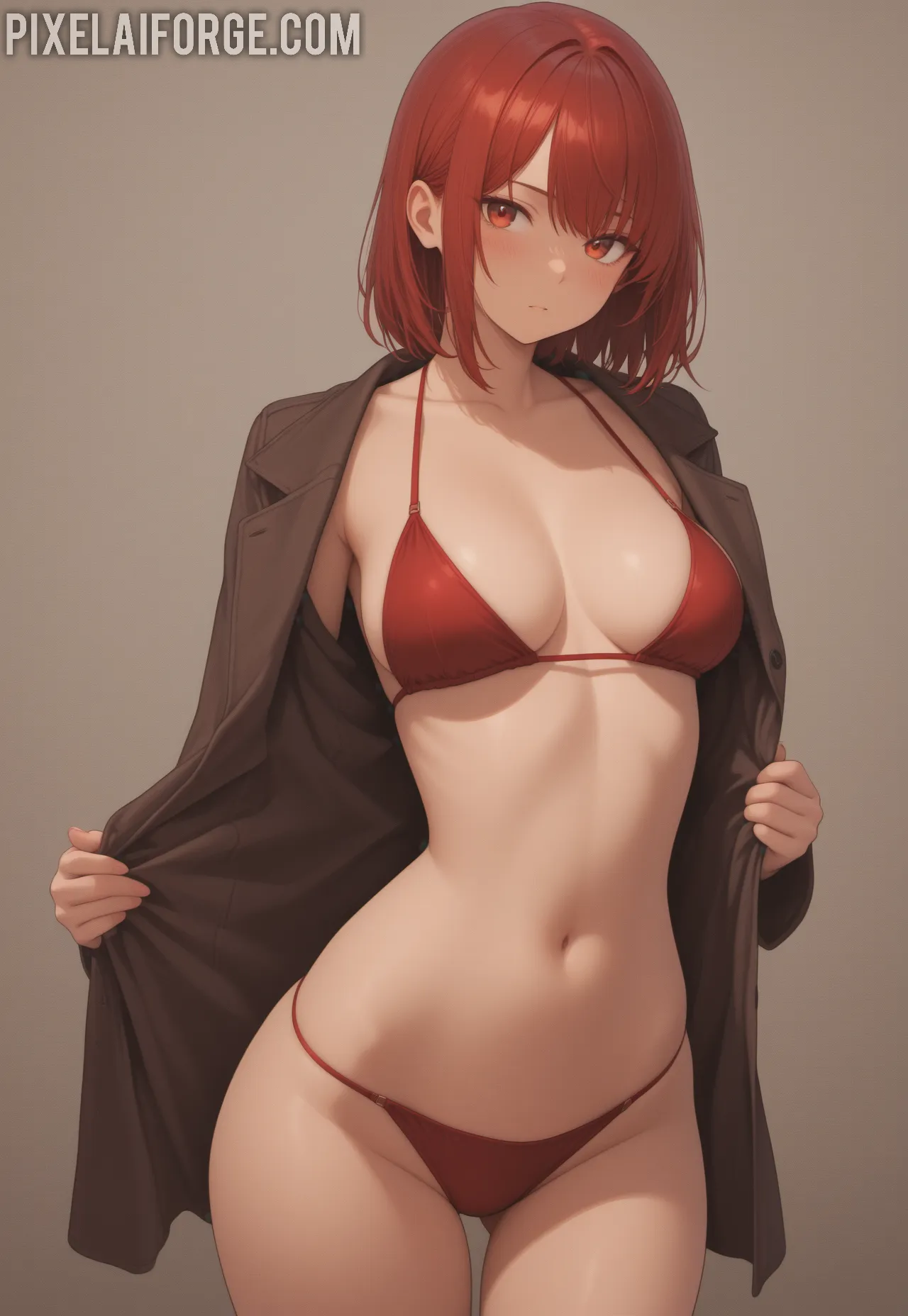 Arte ilustración increíble de Spy X Family Anime Girl Catgirl Doujinshi Maid generado por IA