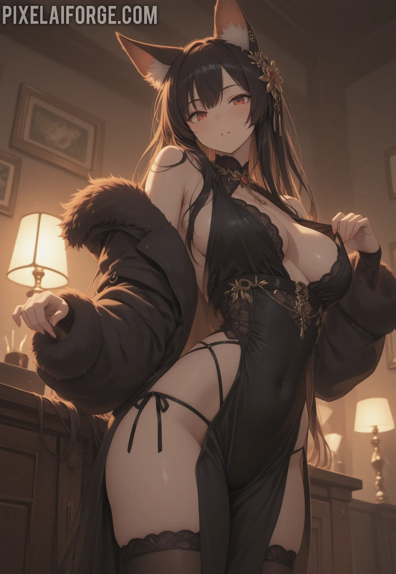 Arte ilustración increíble de Spy X Family Anime Movies Manga New Anime Maid generado por IA