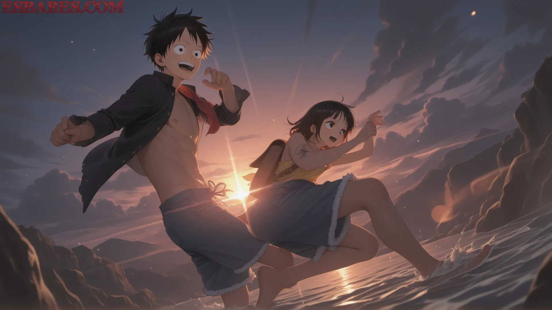 Arte ilustración increíble de Spy X Family Cowboy Bebop Anime 2025 Kemonomimi Harem generado por IA