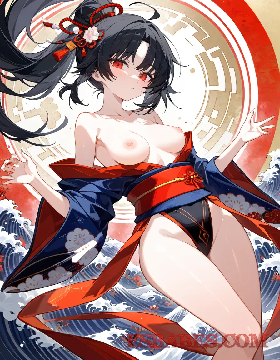 Arte ilustración increíble de Tokyo Ghoul Touka Imagen Generada Por Ia generado por IA