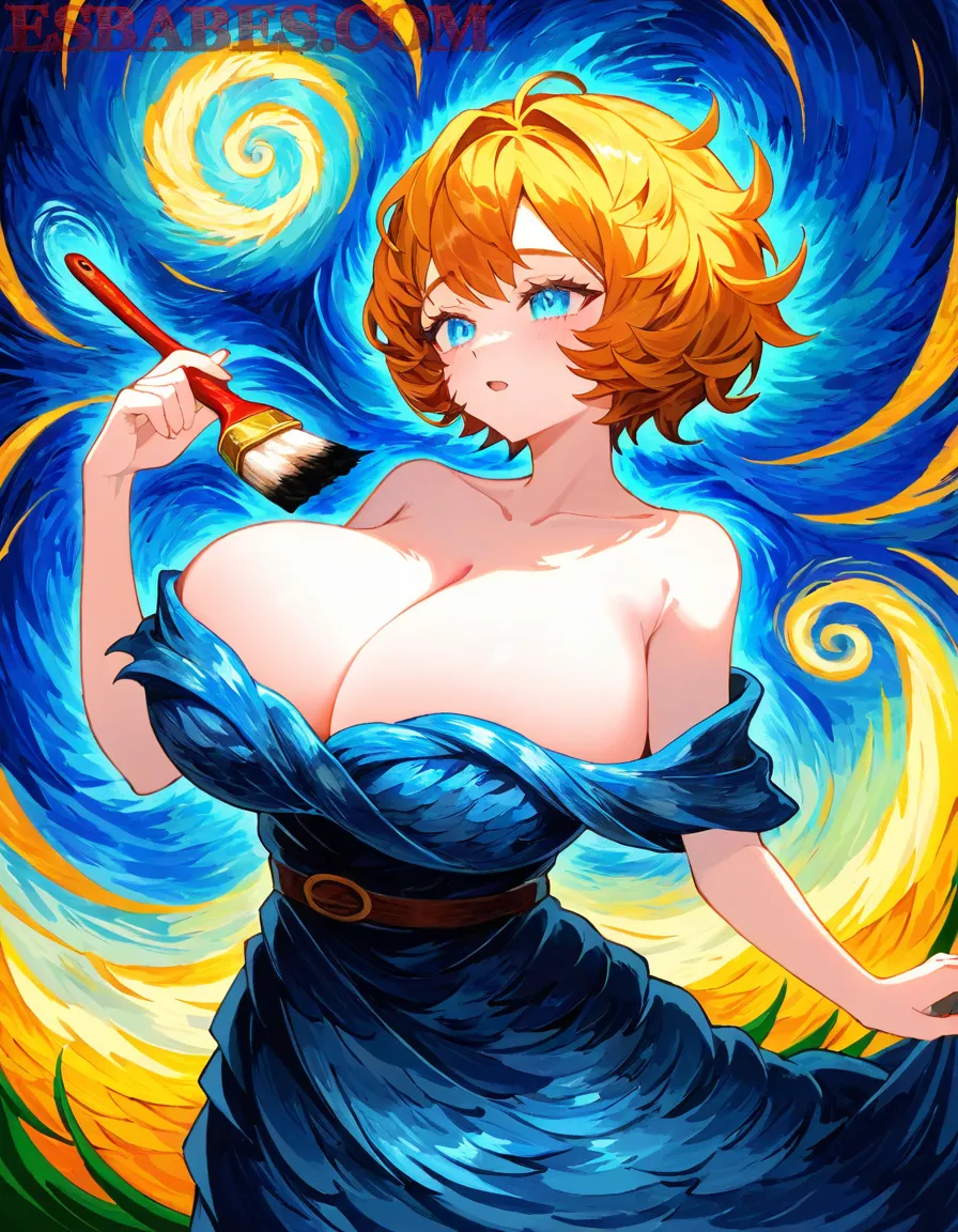 Arte ilustración increíble de Witch Hat Atelier Anime Online Blue Box Isekai Luffy generado por IA