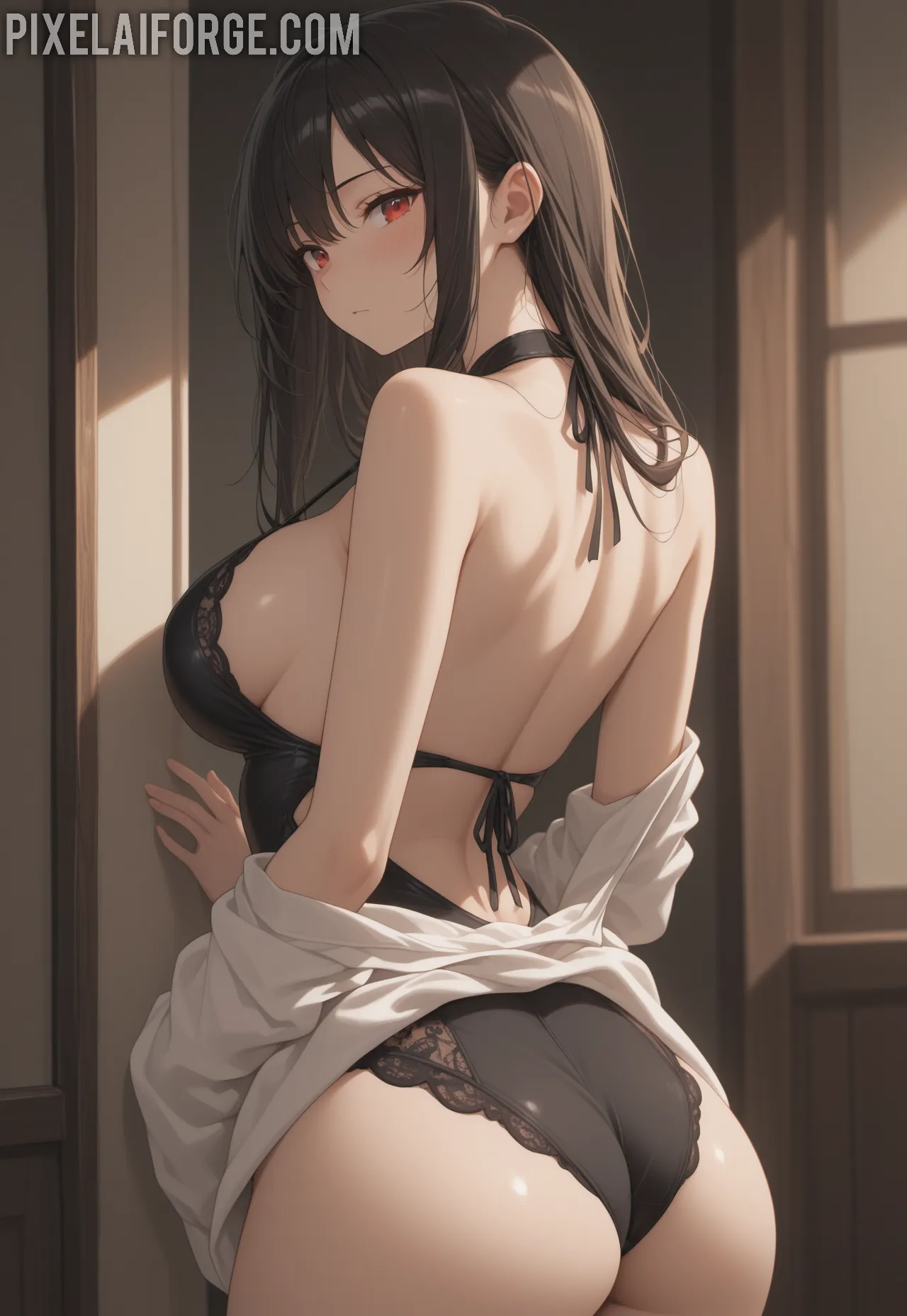 Arte ilustración increíble de Witch Hat Atelier Hentai Bishoujo Eroge Tsundere generado por IA