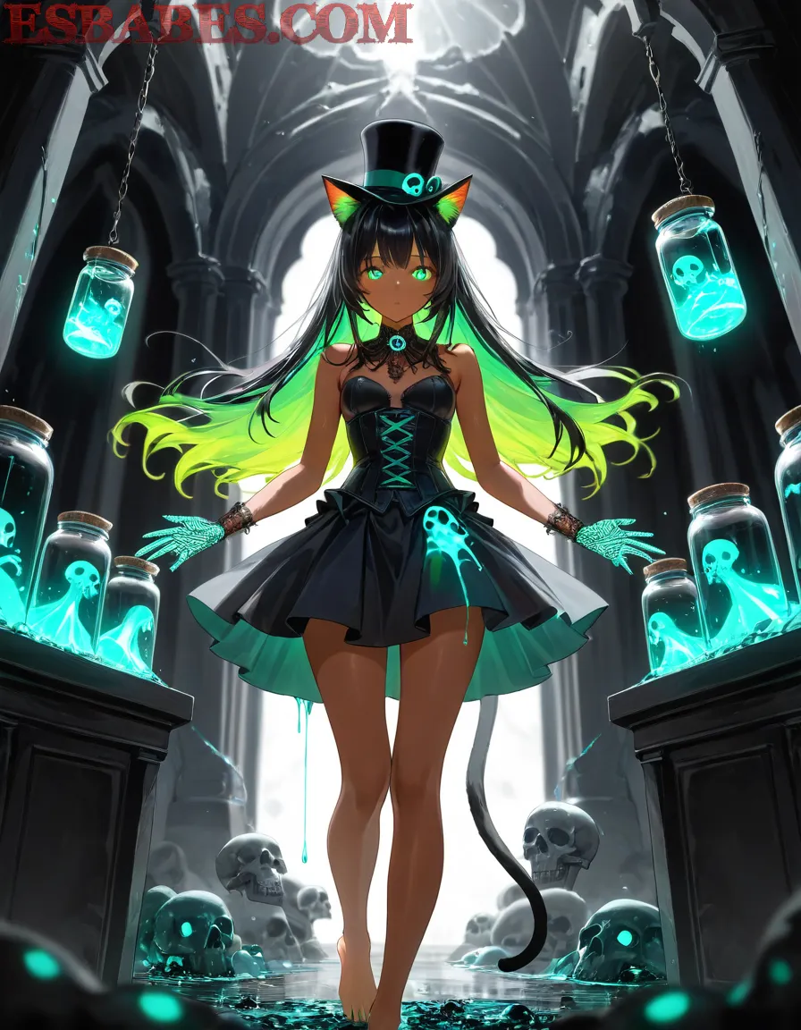 Arte ilustración increíble de Witch Hat Atelier Manga Blue Box Tokyo Revengers Maid generado por IA