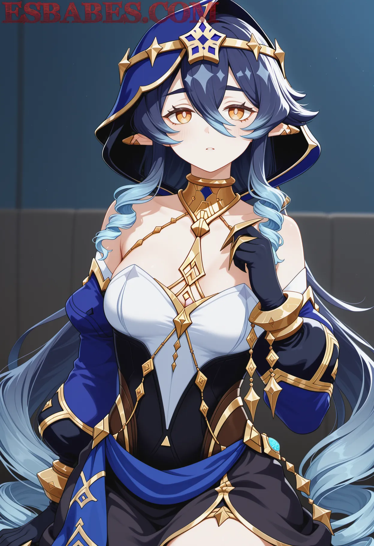 Arte ilustración increíble de Anime Anime Girl Oshi No Ko Blue Box Top Anime generado por IA