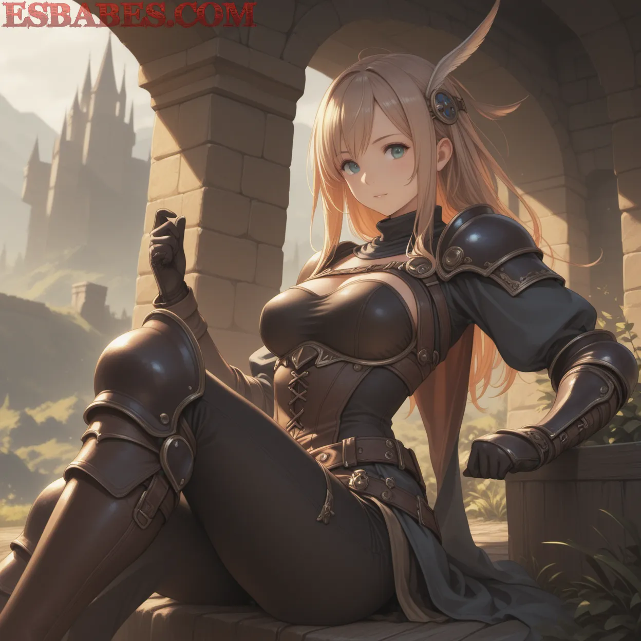 Arte ilustración increíble de Anime Girl Demon Slayer Attack On Titan Shonen Anime Music generado por IA