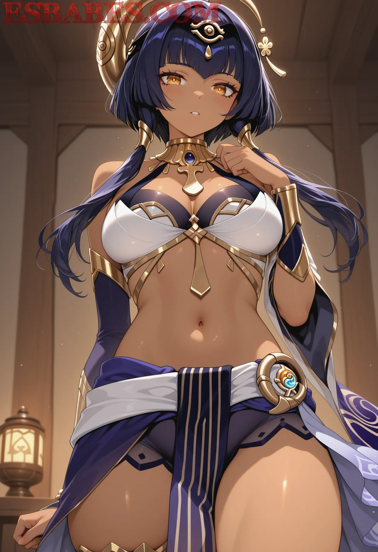 Arte ilustración increíble de Anime Girl Gojo Satoru Neon Genesis Evangelion Ecchi Harem generado por IA