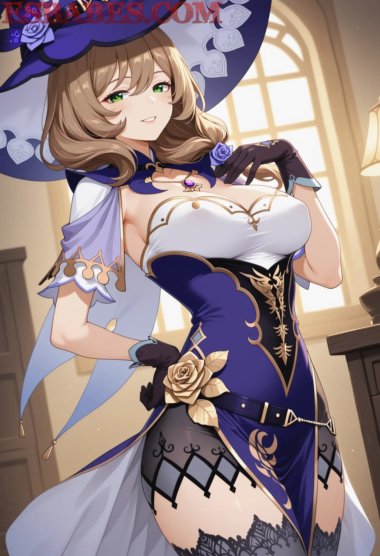 Arte ilustración increíble de Anime Girl Hunter X Hunter Cosplay Goku Eren Yeager generado por IA