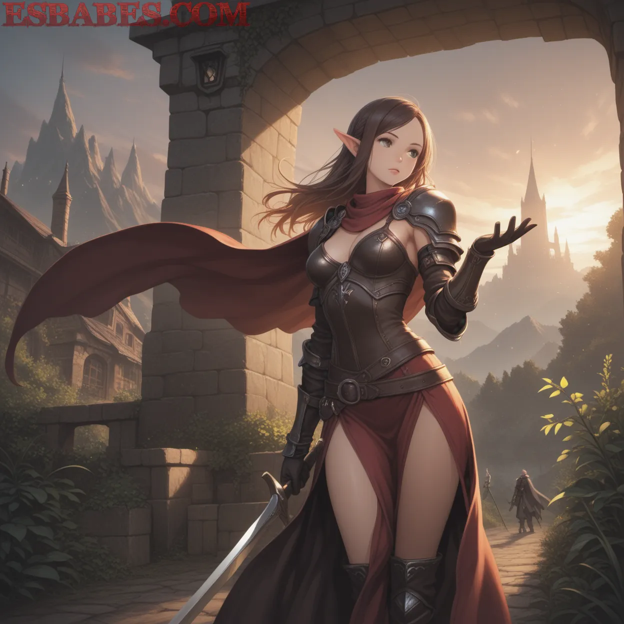 Arte ilustración increíble de Anime Girl Shonen Anime Reviews Kawaii Yuri generado por IA