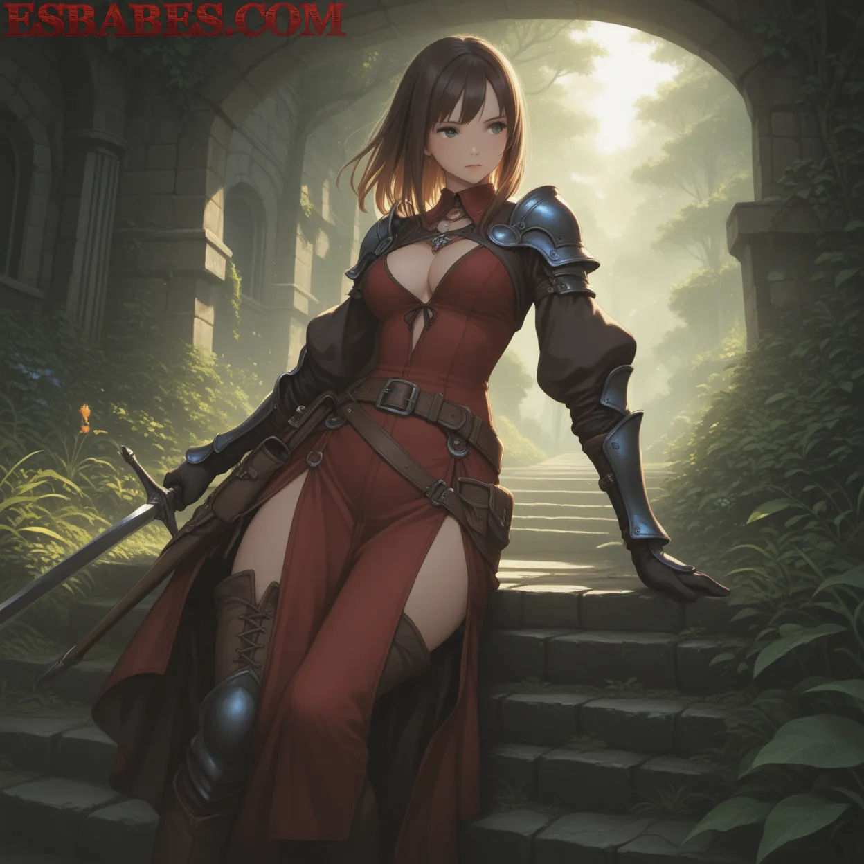 Arte ilustración increíble de Anime Hentai Anime Games Hidive Shojo generado por IA