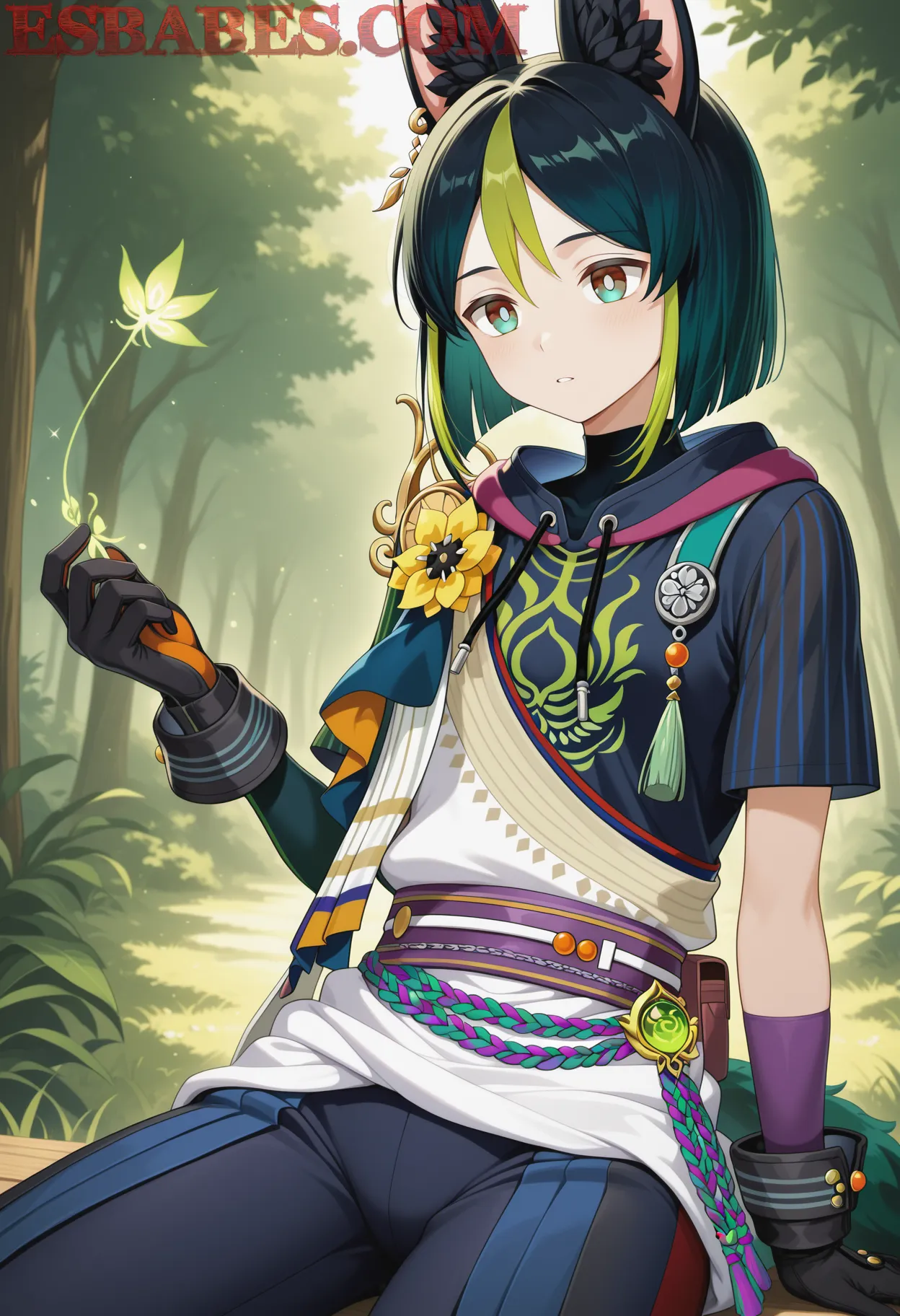 Arte ilustración increíble de Anime Online Fullmetal Alchemist Bishounen Kemonomimi Tsundere generado por IA