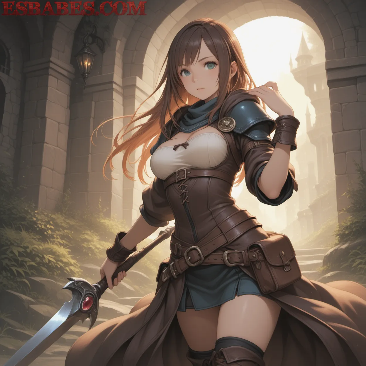 Arte ilustración increíble de Anime Season Hidive Yuri Kemonomimi Shoujo Ai generado por IA