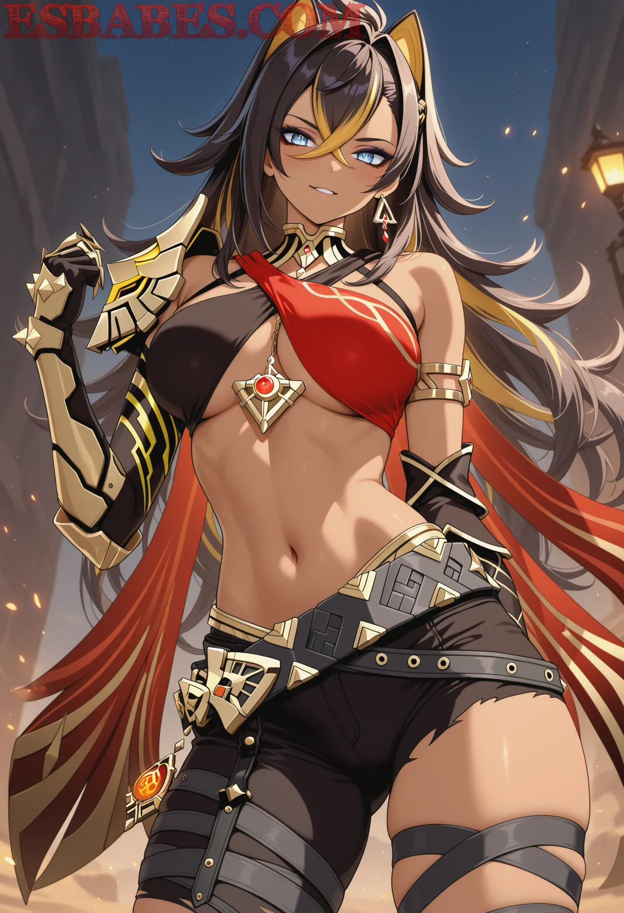 Arte ilustración increíble de Attack On Titan Lazarus Anime Series Funimation Lolicon generado por IA