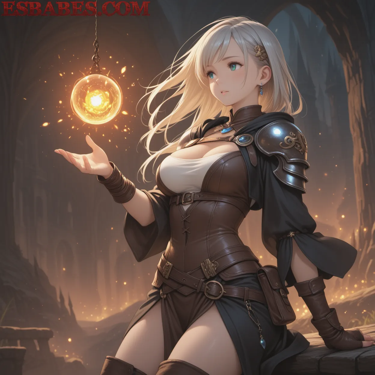 Arte ilustración increíble de Demon Slayer Dragon Ball Isekai Kawaii Catgirl generado por IA