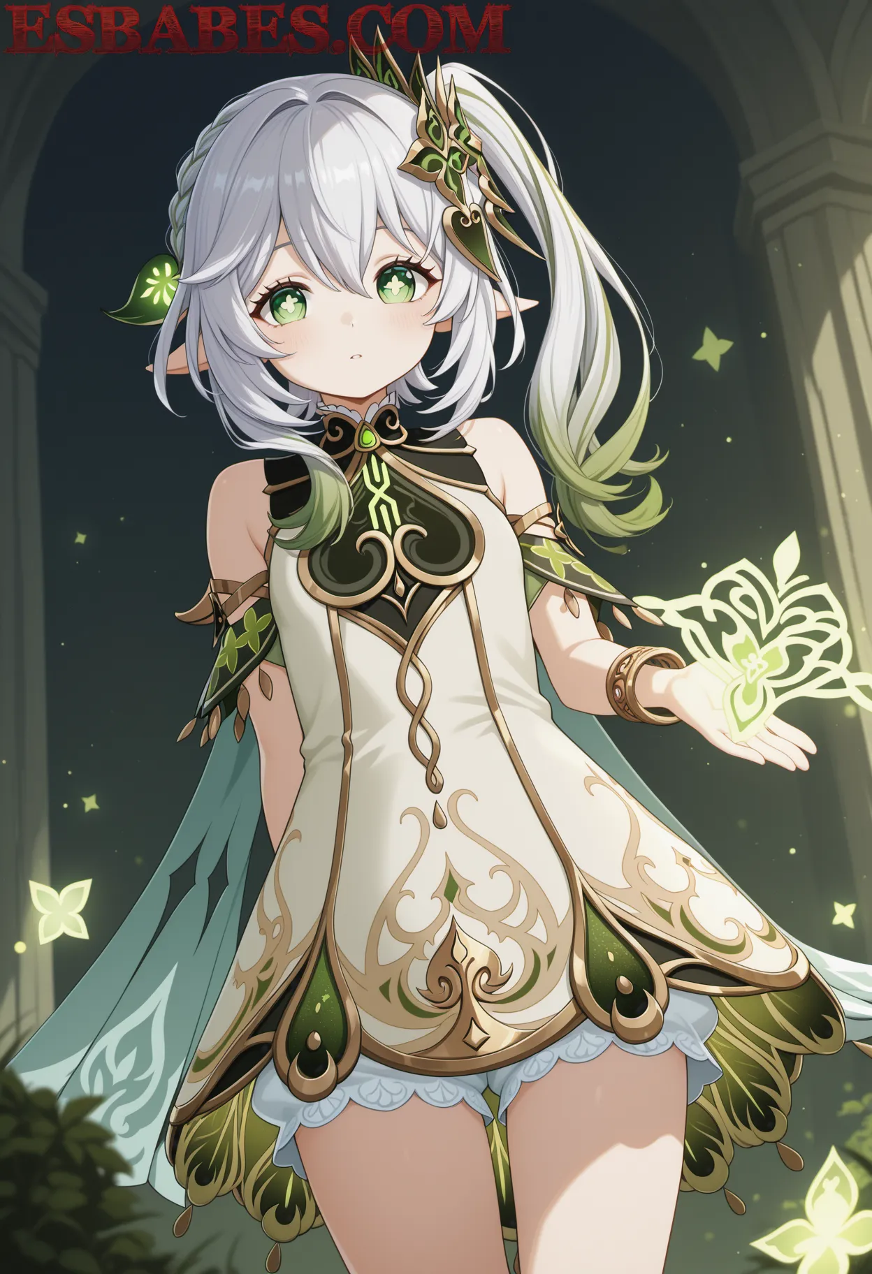 Arte ilustración increíble de Free Anime Cosplay Kawaii Kemonomimi Moe generado por IA