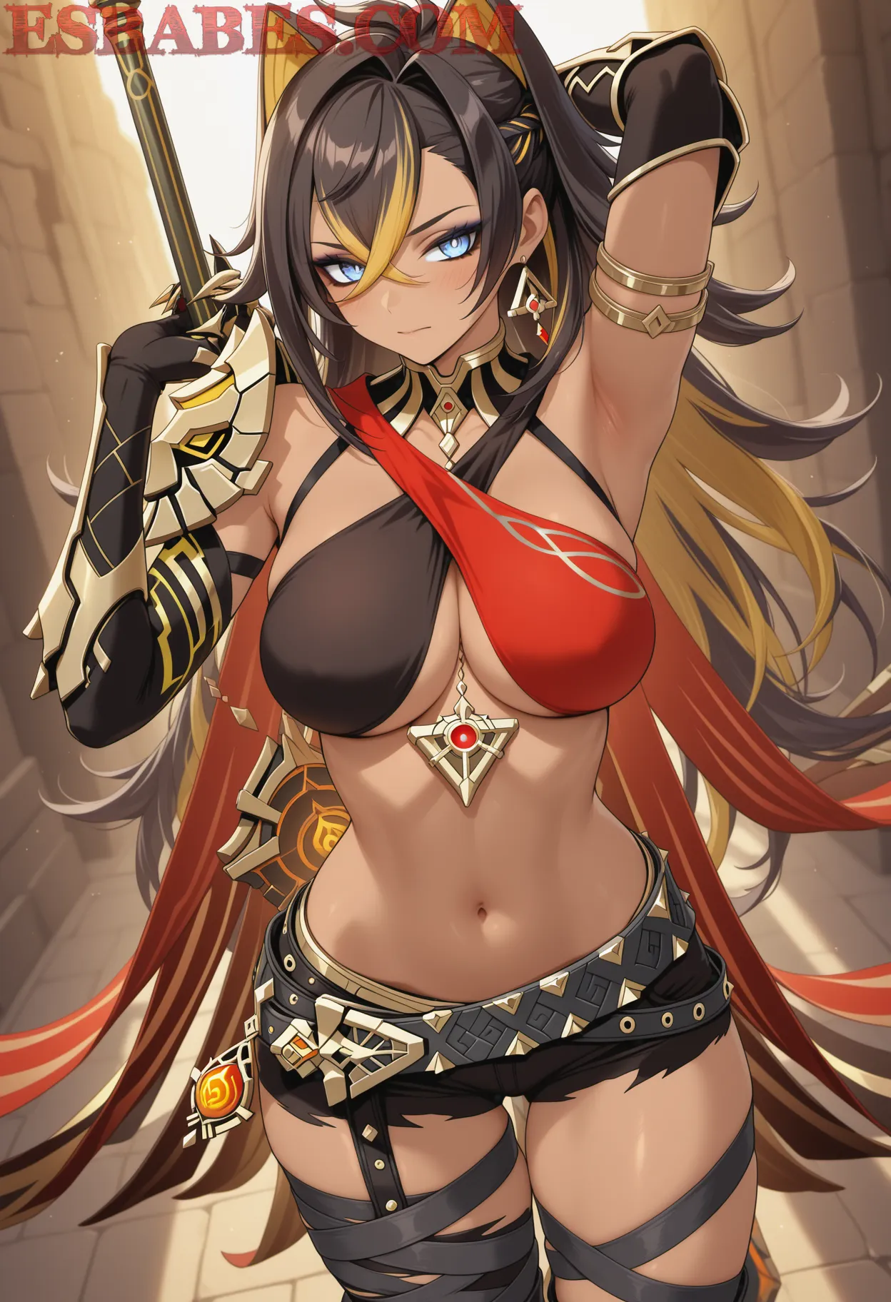 Arte ilustración increíble de Frieren Blue Box Anime Reviews Netorare Shounen Ai generado por IA