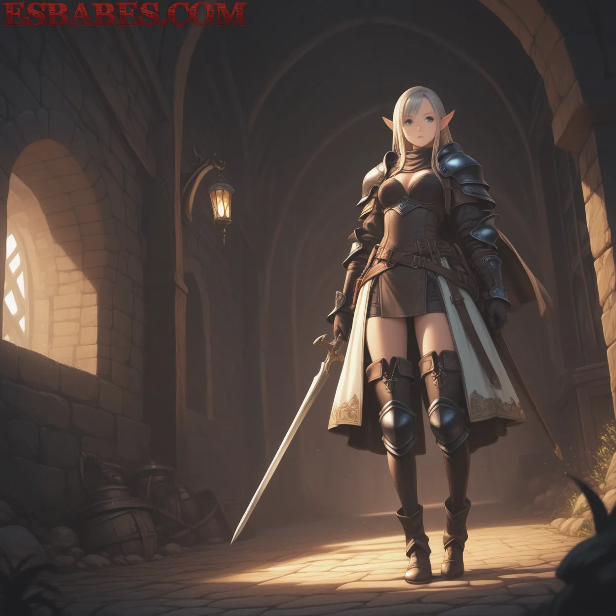 Arte ilustración increíble de Frieren Neon Genesis Evangelion Steins Gate Anime Merch Bishoujo generado por IA