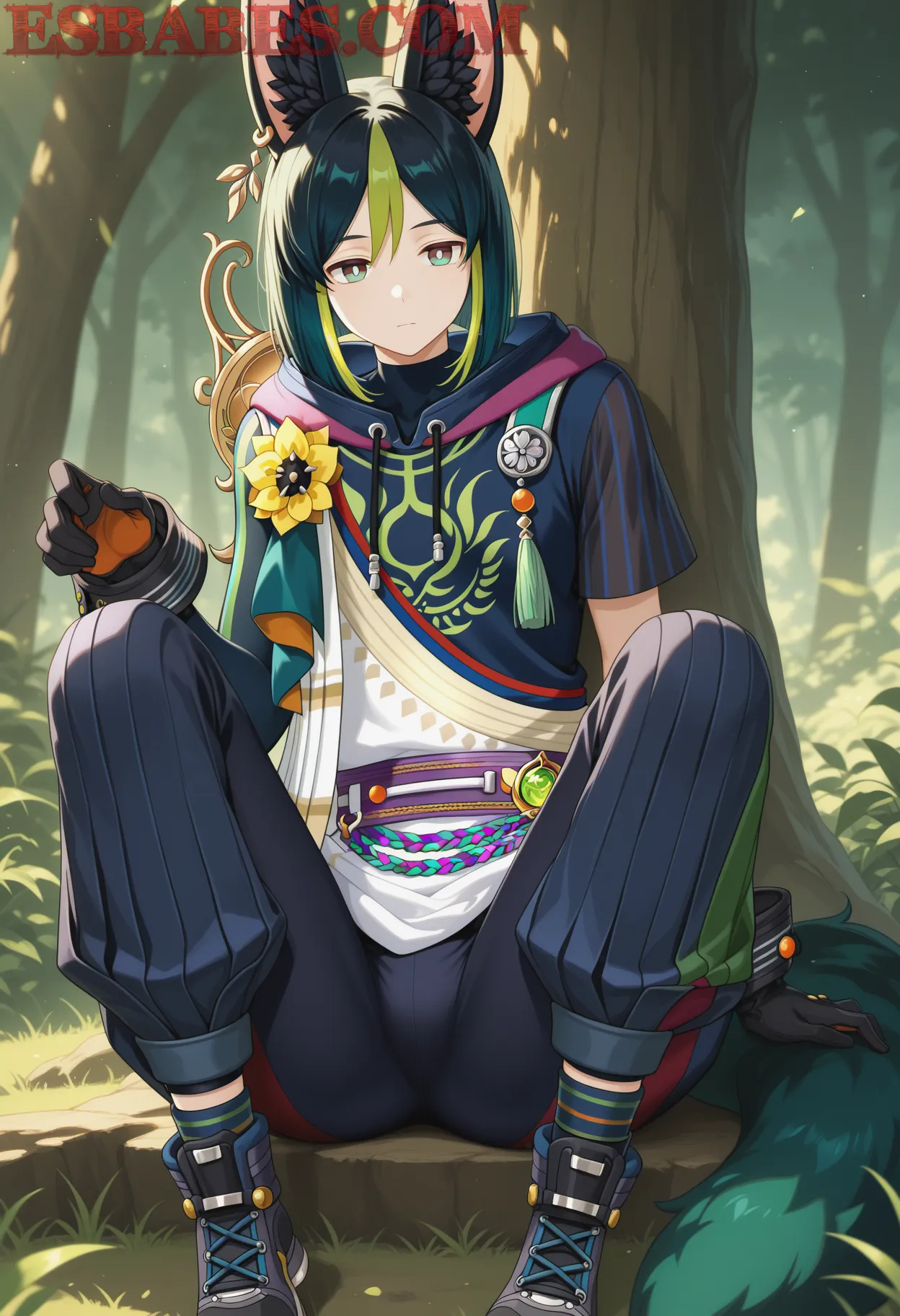 Arte ilustración increíble de Hentai Anime Opening Samurai Champloo Haikyuu Moe generado por IA