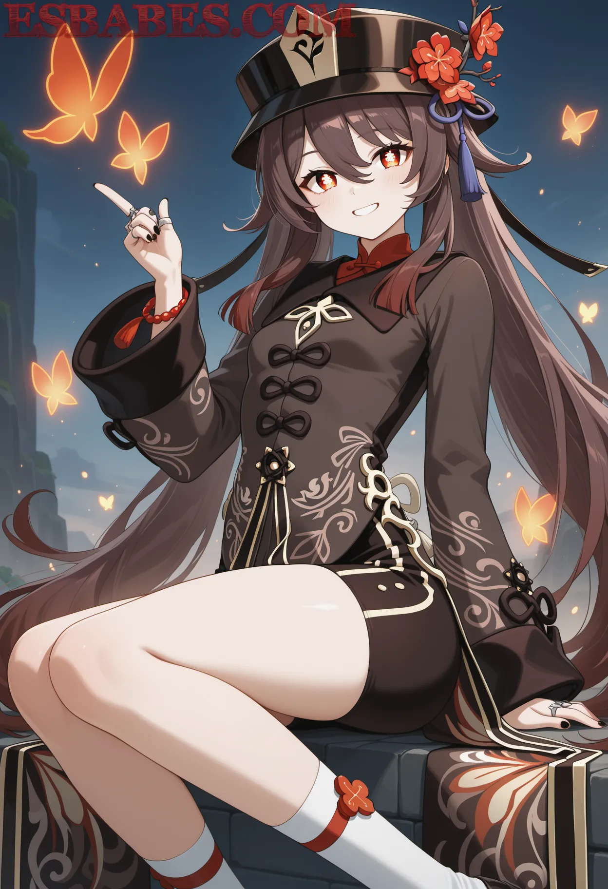 Arte ilustración increíble de Jujutsu Kaisen Attack On Titan Fan Service Bishounen Kemonomimi generado por IA