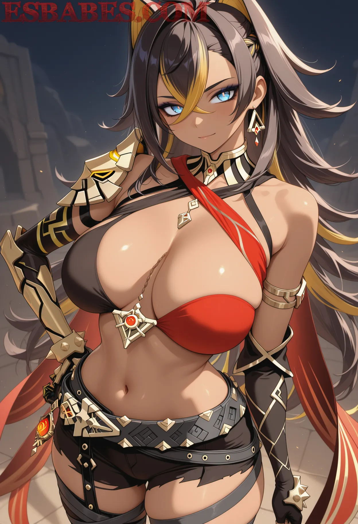 Arte ilustración increíble de Jujutsu Kaisen Eren Yeager Anime Wallpaper Fan Service Shounen Ai generado por IA