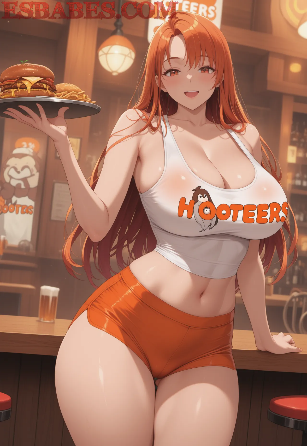 Arte ilustración increíble de Naruto Attack On Titan Anime Trailer Ecchi Tsundere generado por IA